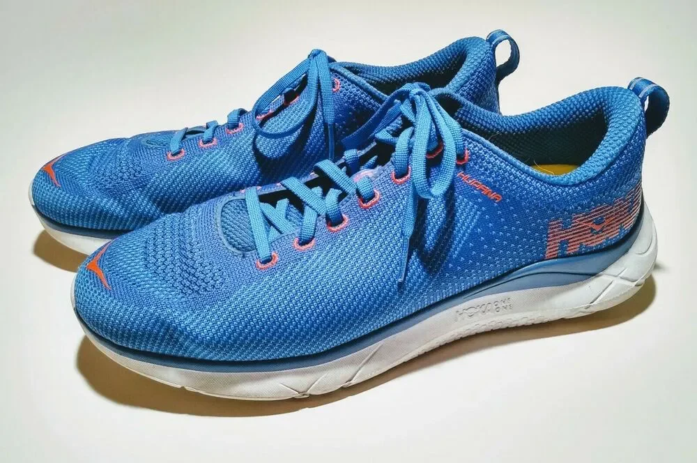 Hoka One One Hupana 2 Sneakers Speed Blue / Orange Running Shoes Men 9.5